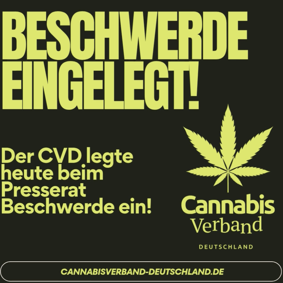Ein Bild einer Meldung, in der Beschwerde beim Presserat, wegen einer nicht akuraten Darstellung von Fakten zum Heroinkonsum von Jugendlichen und dem Zusammenhang mit Cannabis, eingereicht wurde.